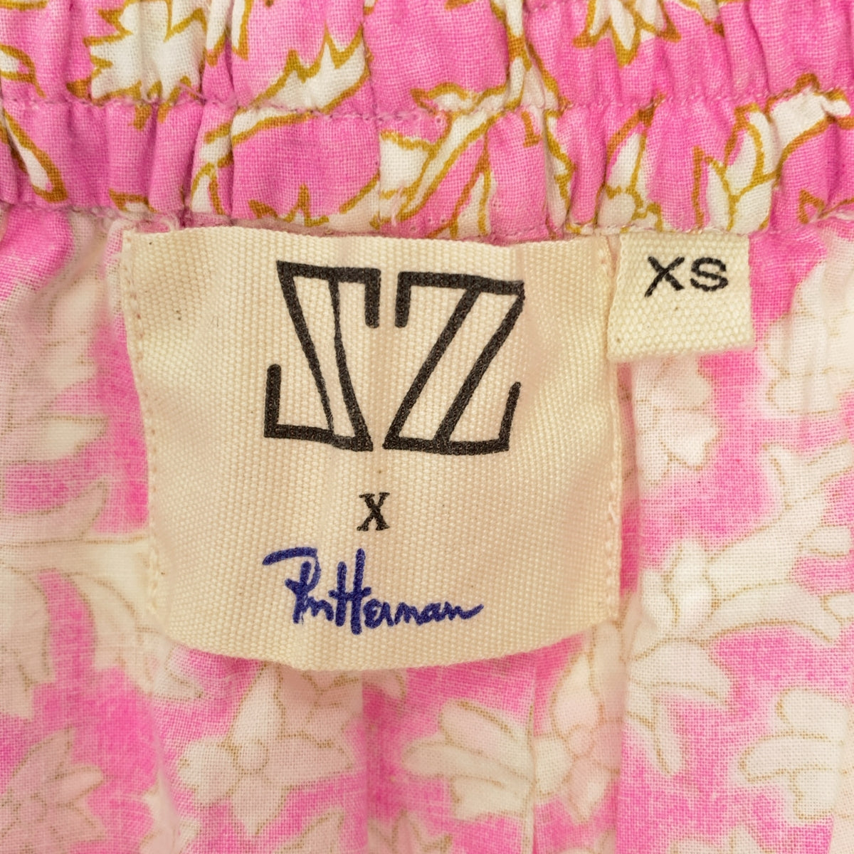 SZ Blockprints / エスゼットブロックプリント | × Ron Herman / ロンハーマン Nila Print Skirt / 総柄 フラワー ウエストゴム ボリューム スカート | XS | ピンク | レディース