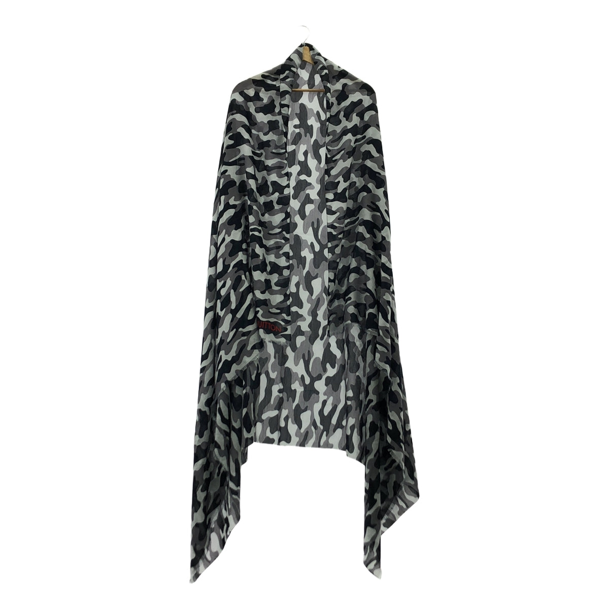 Louis Vuitton / ルイヴィトン | モノグラム 総柄 カモフラ ストール | ブラック/グレー