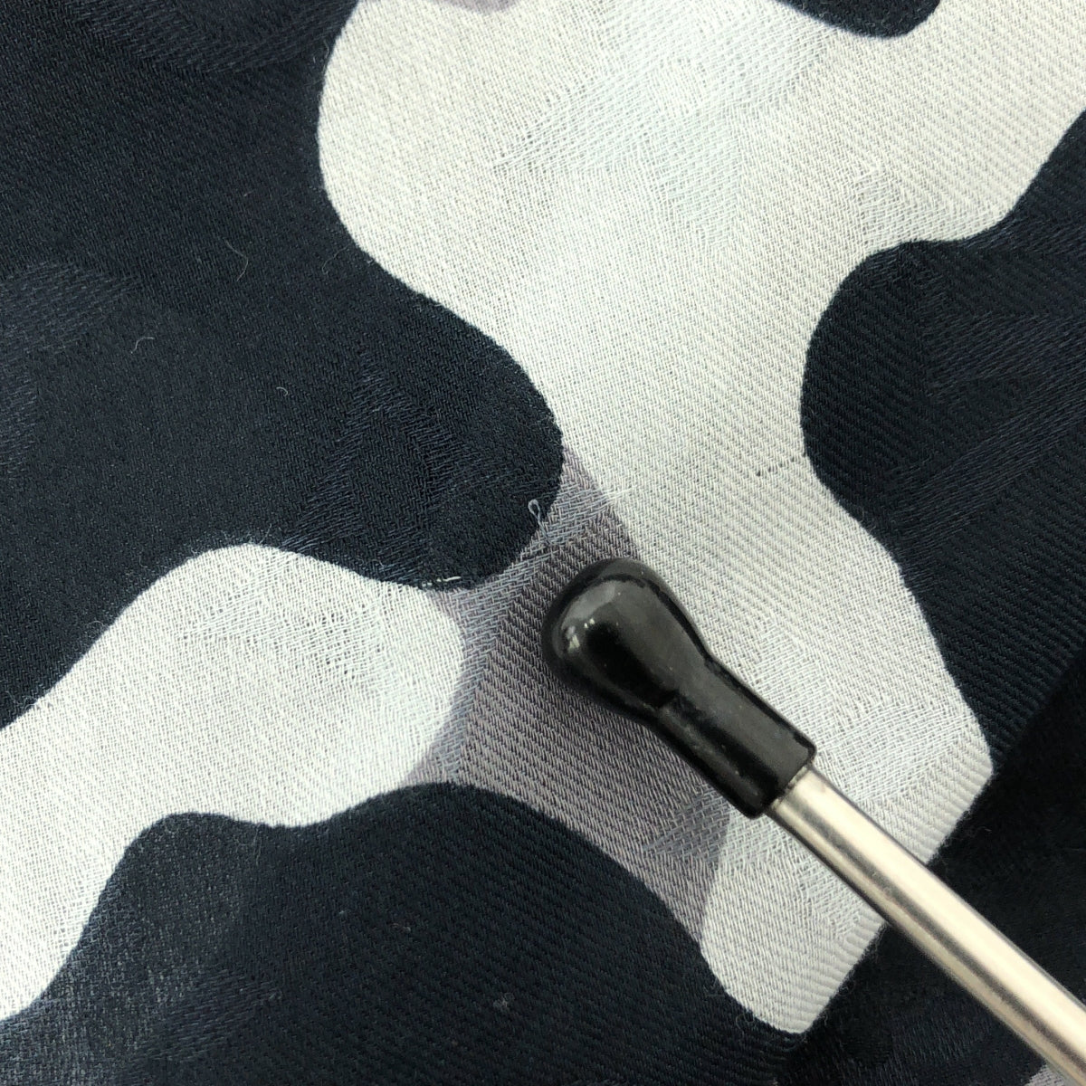 Louis Vuitton / ルイヴィトン | モノグラム 総柄 カモフラ ストール | ブラック/グレー