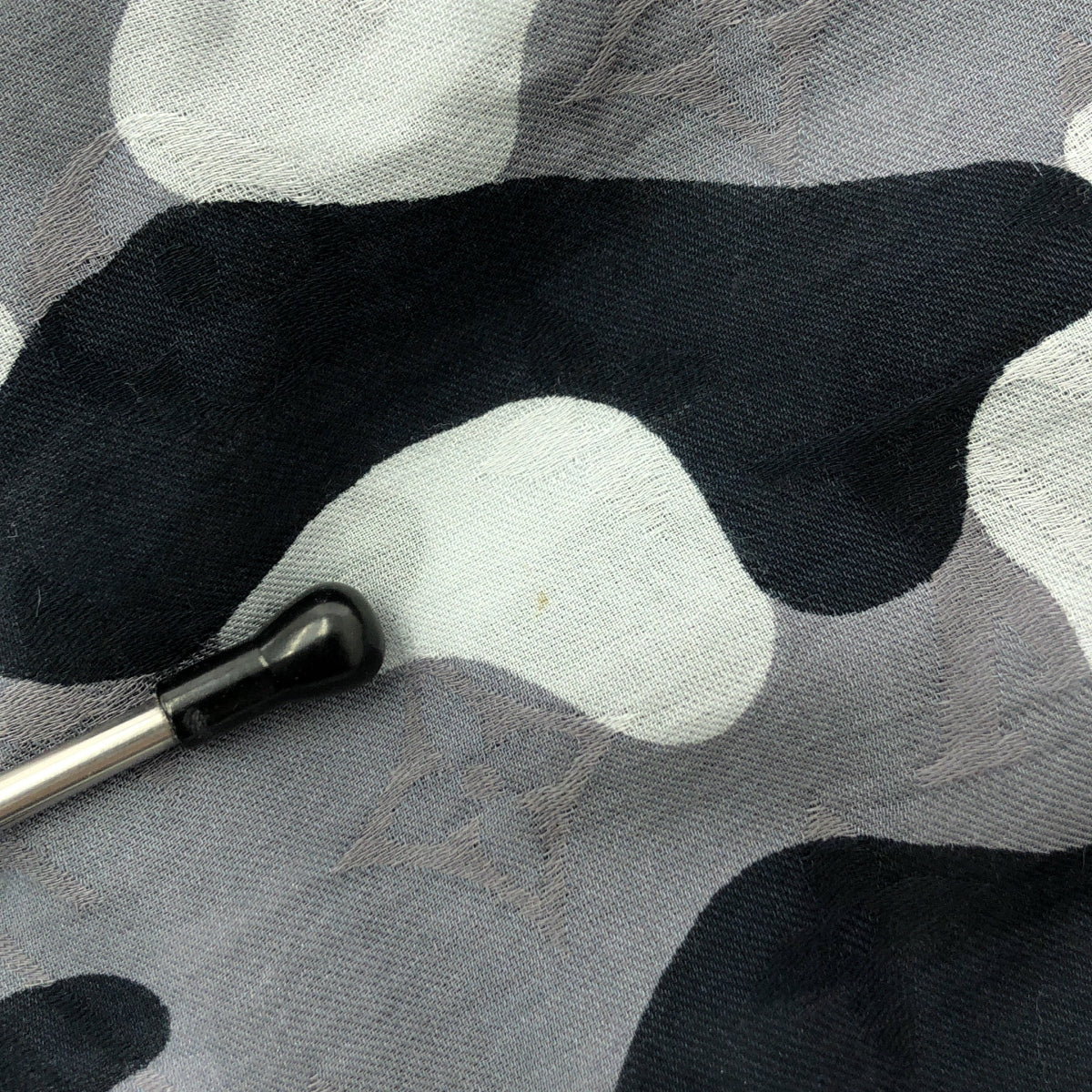 Louis Vuitton / ルイヴィトン | モノグラム 総柄 カモフラ ストール | ブラック/グレー