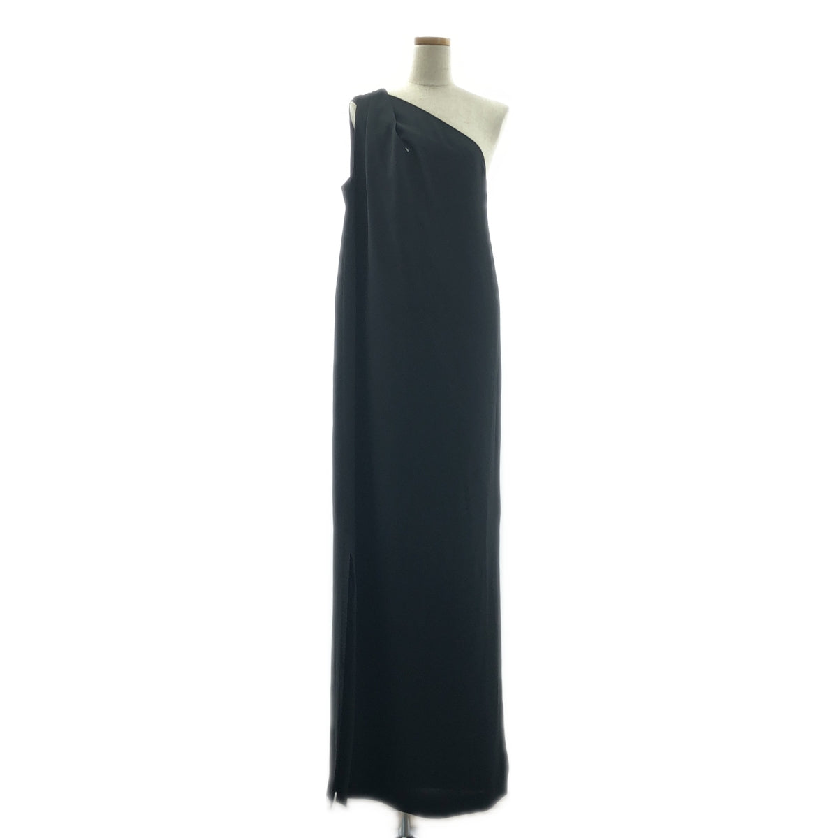 【新品】  IRIS & INK / アイリス & インク | ワンショルダー スリット ドレス ワンピース | 12 | ブラック | レディース