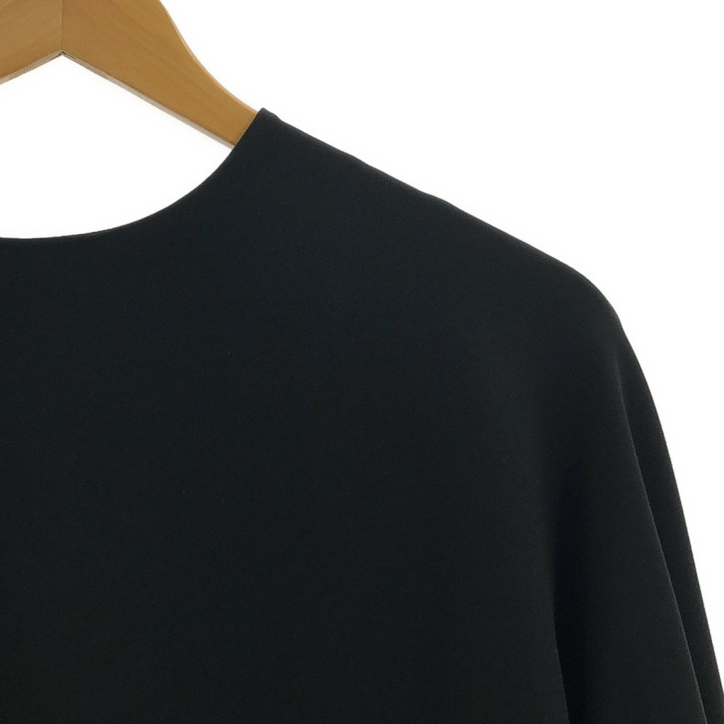 【美品】  Greed International / グリードインターナショナル | トリアセテート ボリュームスリーブ バックジップ ブラウス | S | ブラック | レディース