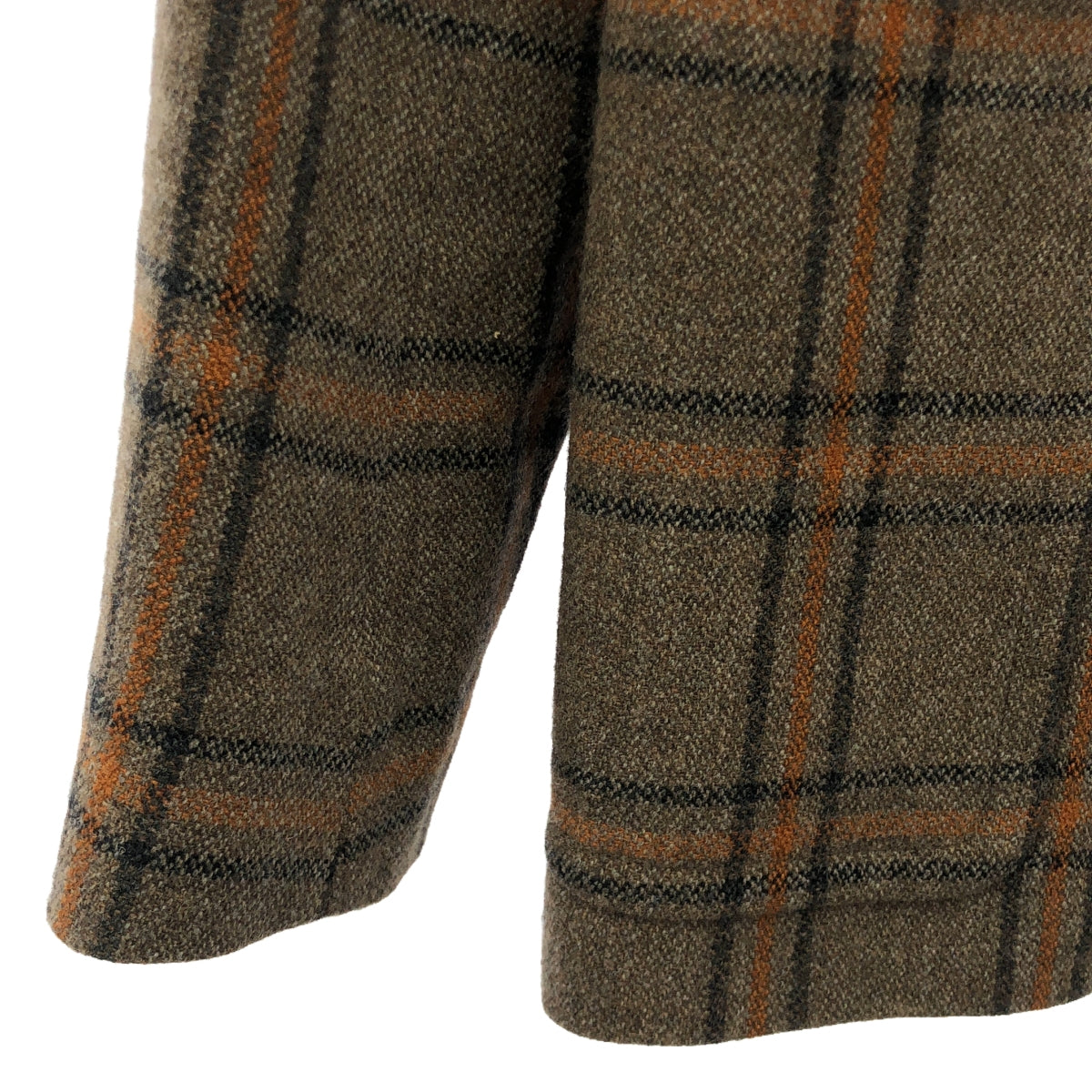 德賴斯·範諾頓 (Dries Van Noten) / 德賴斯·範諾頓 (Dries Van Noten) | ×Lovat CHECK 2B PATCH JACKET 羊毛格紋貼布夾克 | 48 |布朗 |男士