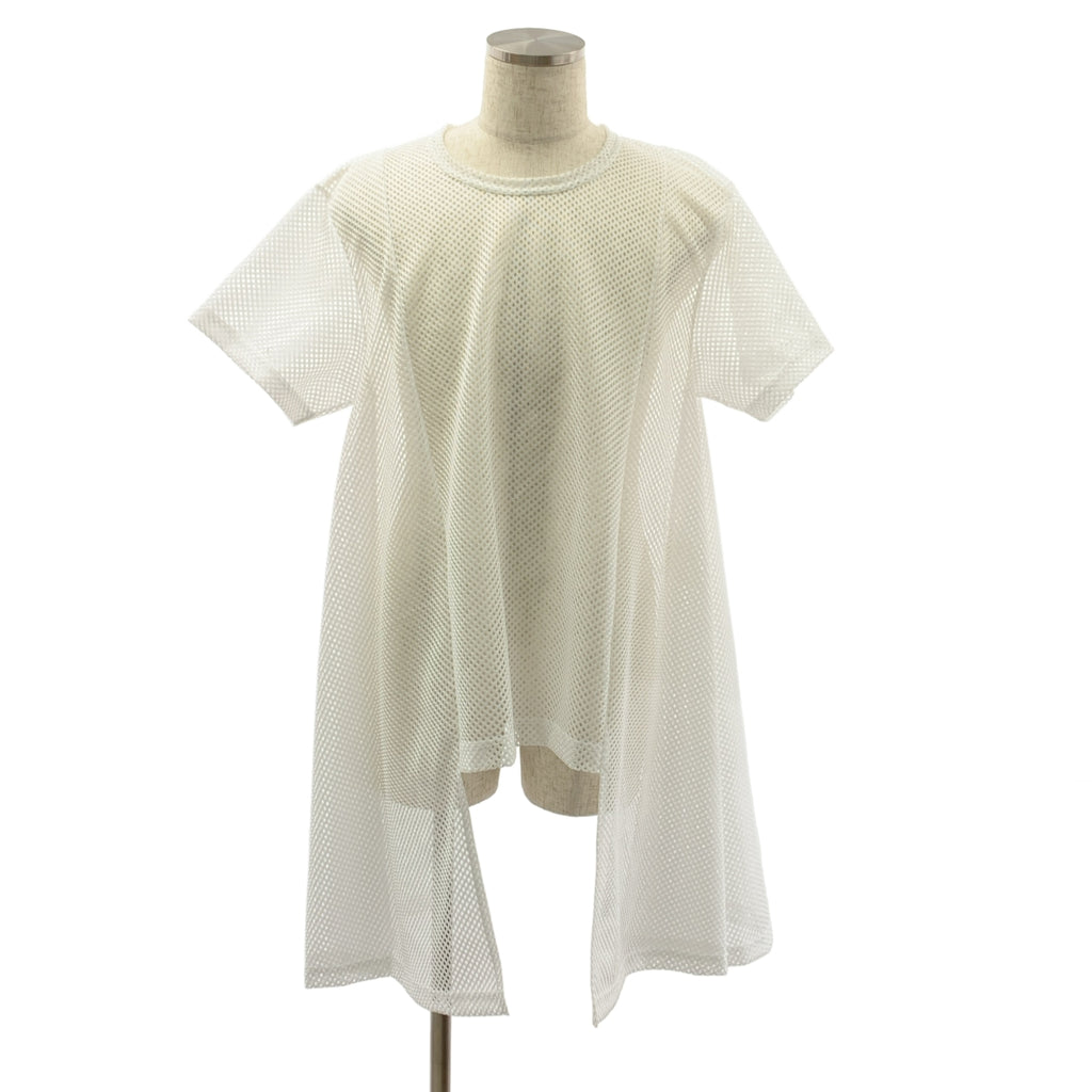 COMME des GARCONS HOMME PLUS / コムデギャルソンオムプリュス | 2024SS | ポリエステル 変形 メッシュ オーバーシルエット Tシャツ カットソー | L | メンズ