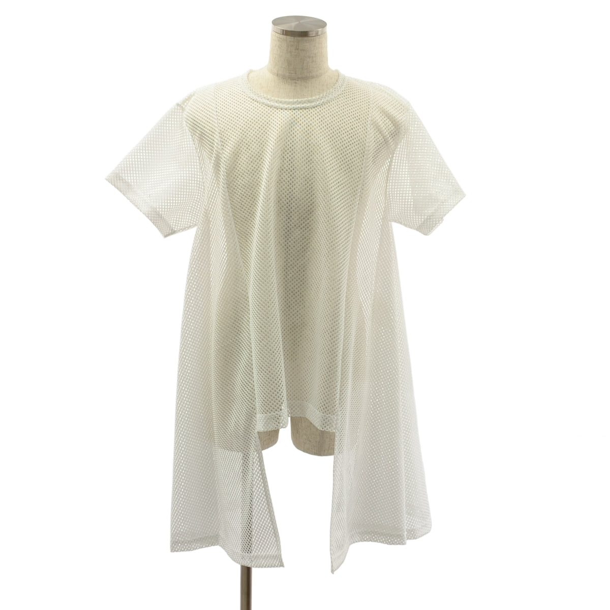COMME des GARCONS HOMME PLUS / コムデギャルソンオムプリュス | 2024SS | ポリエステル 変形 メッシュ オーバーシルエット Tシャツ カットソー | L | メンズ