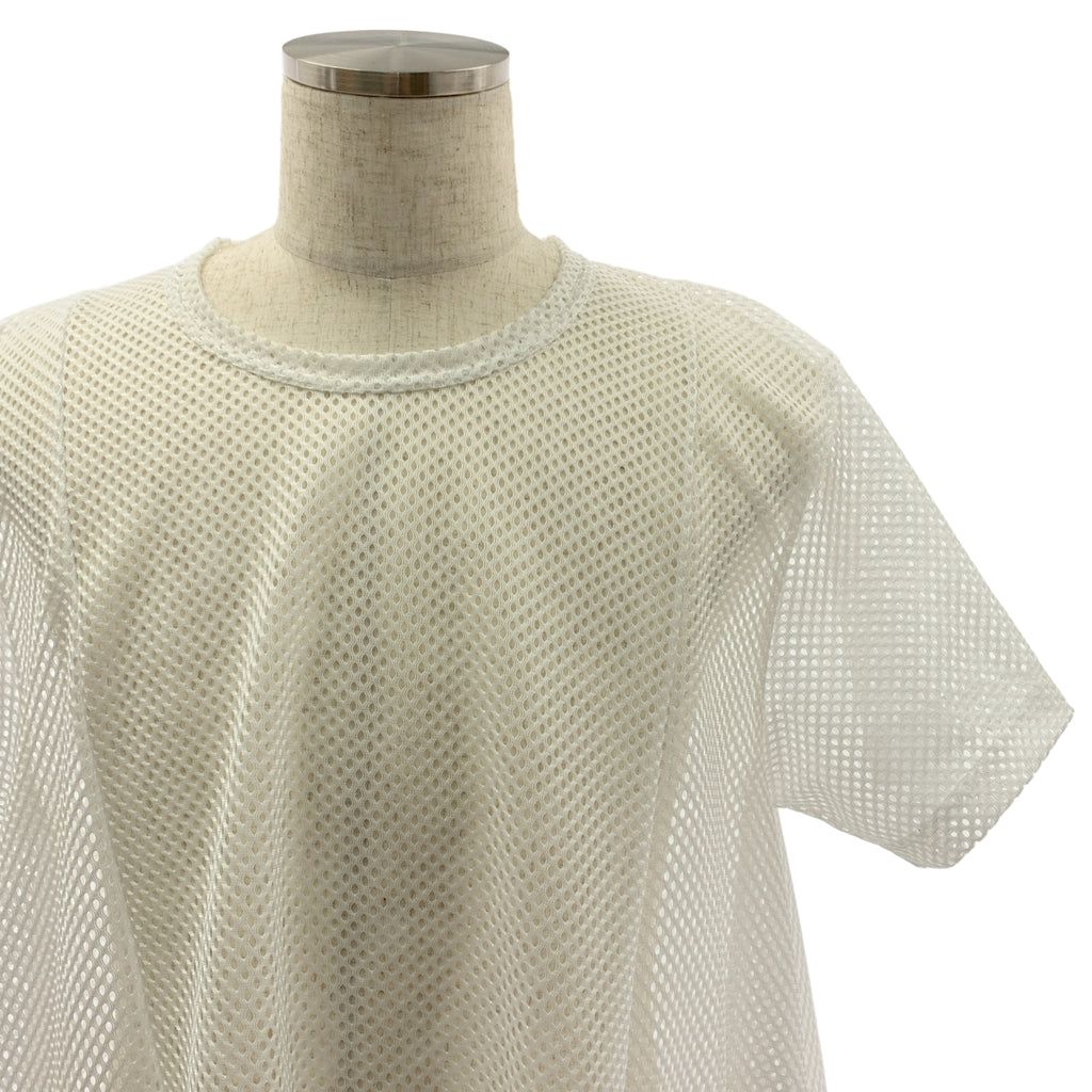 COMME des GARCONS HOMME PLUS / コムデギャルソンオムプリュス | 2024SS | ポリエステル 変形 メッシュ オーバーシルエット Tシャツ カットソー | L | メンズ