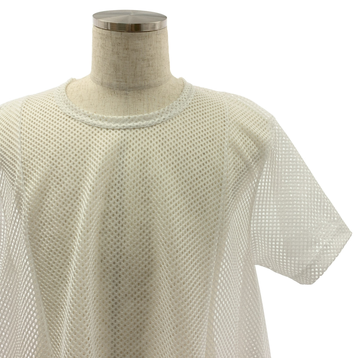 COMME des GARCONS HOMME PLUS / コムデギャルソンオムプリュス | 2024SS | ポリエステル 変形 メッシュ オーバーシルエット Tシャツ カットソー | L | メンズ