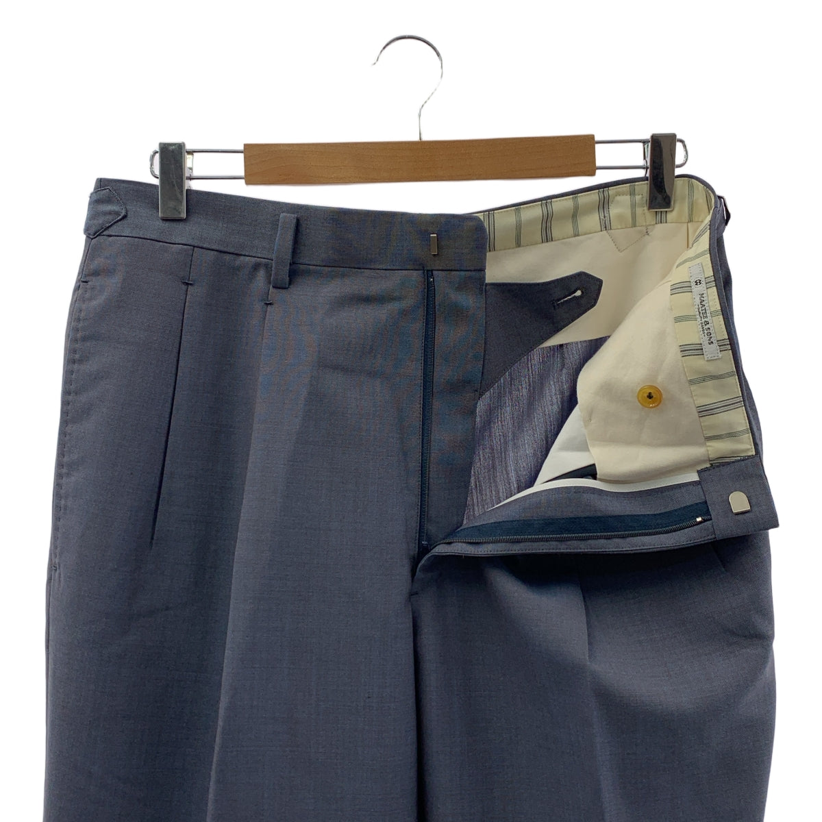 【新品】  MAATEE&SONS / マーティー&サンズ | 2025SS | SHIRAHAMA シラハマ ウール スラックス | 3 | 怪しい深いBULE | メンズ