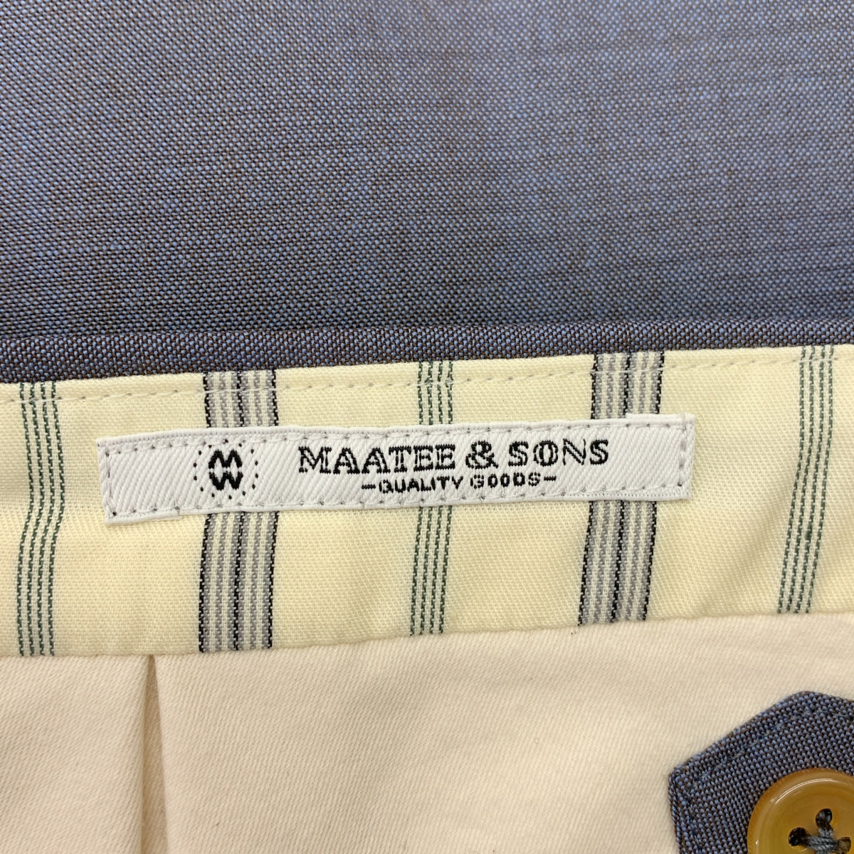 【新品】  MAATEE&SONS / マーティー&サンズ | 2025SS | SHIRAHAMA シラハマ ウール スラックス | 3 | 怪しい深いBULE | メンズ