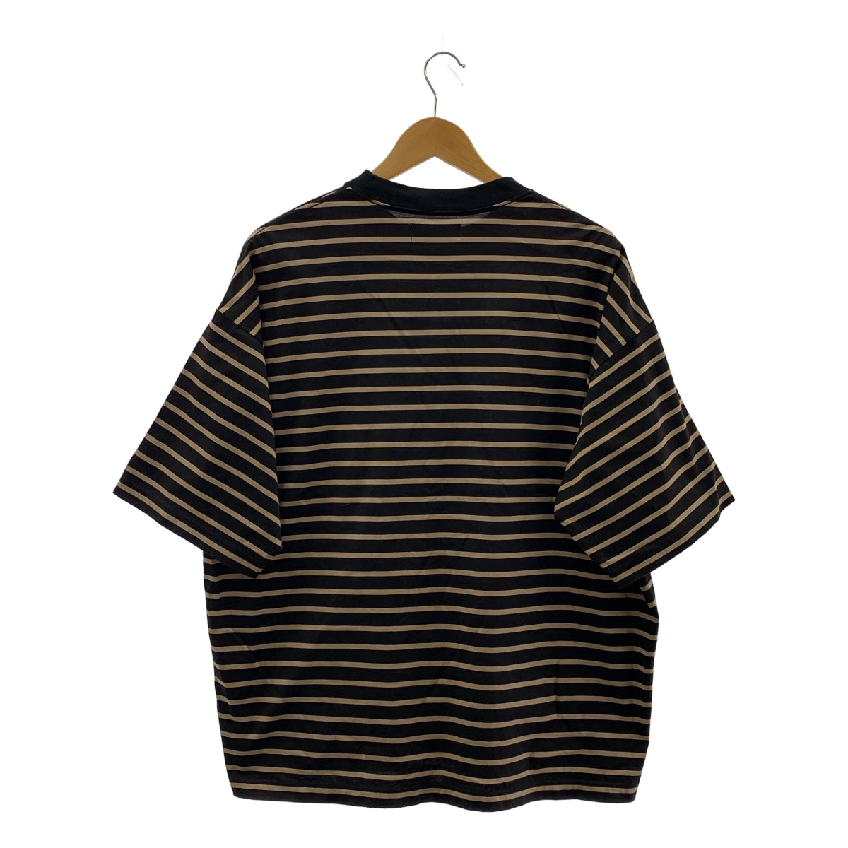 marka / マーカ | BORDER TEE COMPACT天竺 コットン オーバーサイズ ボーダーTシャツ | 2 | メンズ