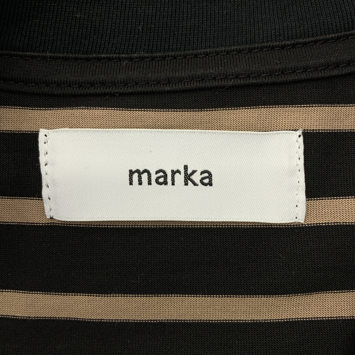 marka / マーカ | BORDER TEE COMPACT天竺 コットン オーバーサイズ ボーダーTシャツ | 2 | メンズ