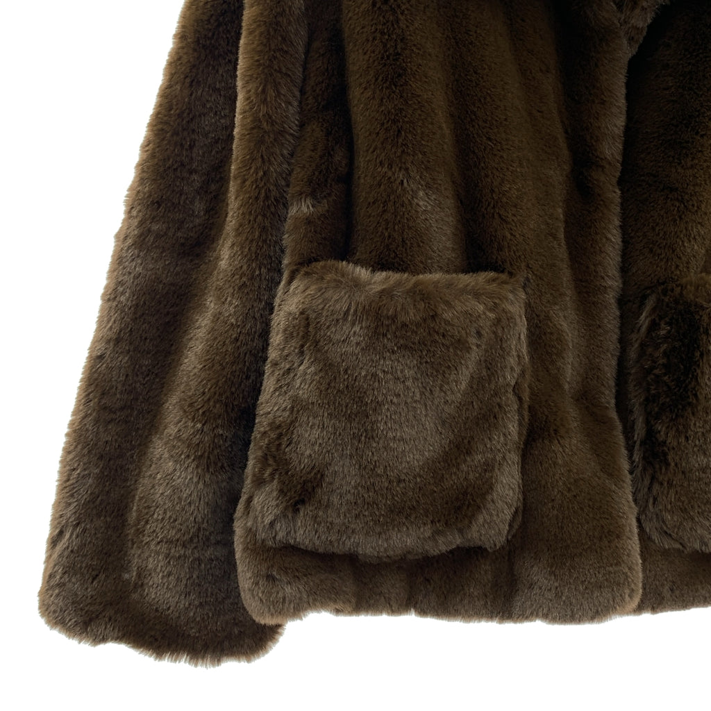 JAKKE / 재키 | TRACI 에코 파 와이드 컬러 쇼트 코트 | S | 여성