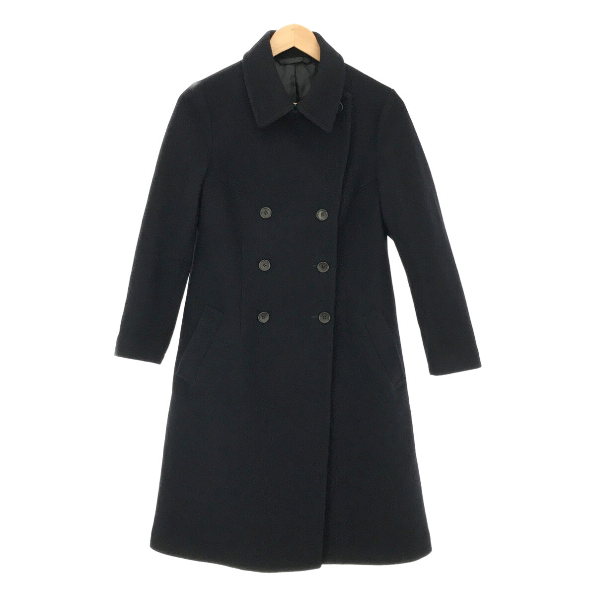 【美品】  foufou / フーフー | 2020 | melton double coat メルトンダブルコート | 0 | ネイビー | レディース