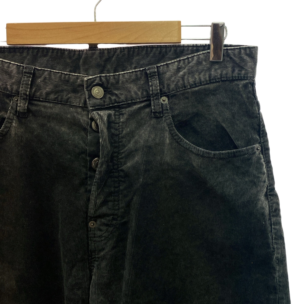 DSQUARED2 コットンパンツ 黒 48 DSQUARED2(ディースクエアード) レザーラインパンツ S71KA0636