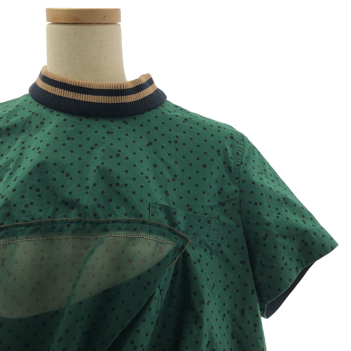 sacai / 사카이 | Polka Dot Top 도트 시어 블라우스 셔츠 | 1 | 여성