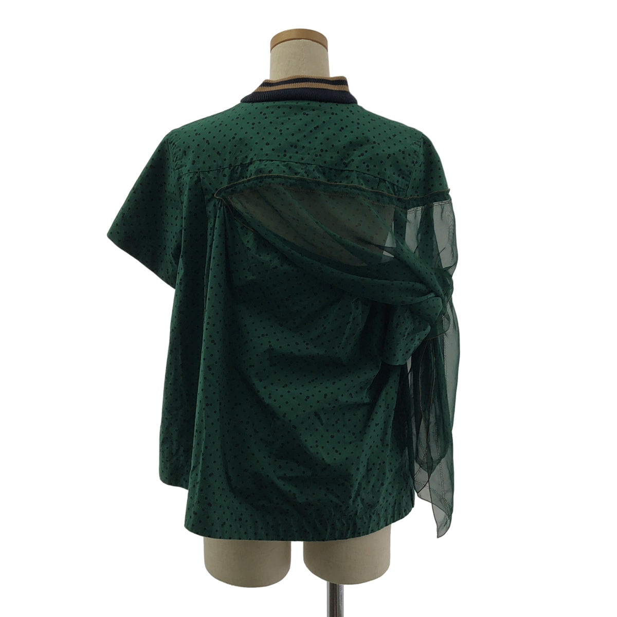 sacai / 사카이 | Polka Dot Top 도트 시어 블라우스 셔츠 | 1 | 여성