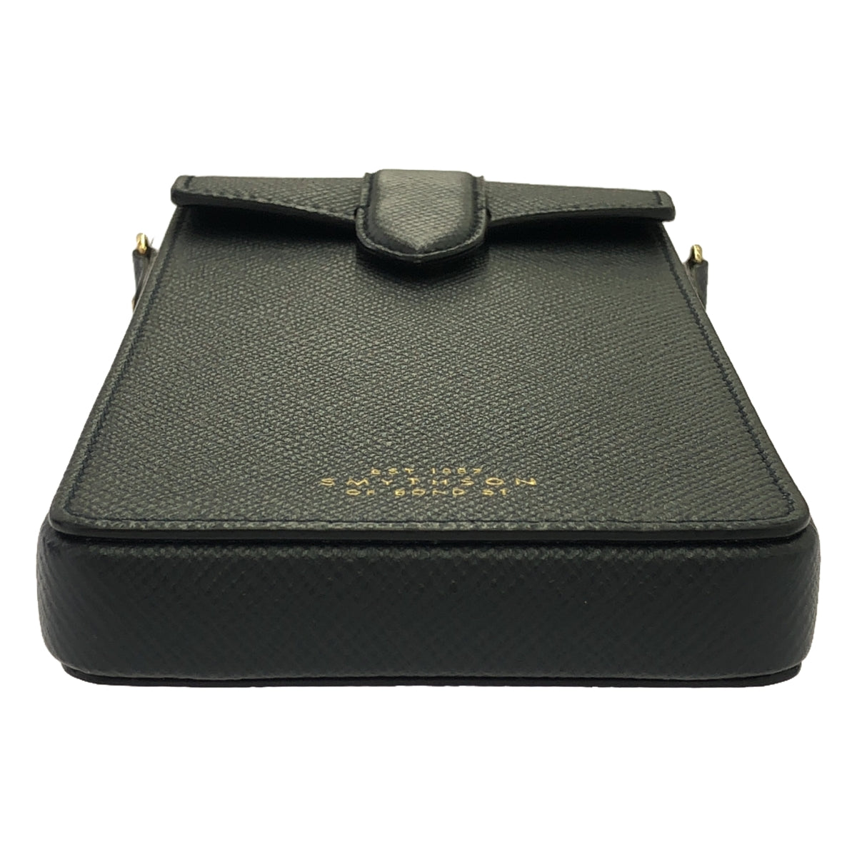smythson / 스마이슨 | 가죽 체인 숄더 포셰트 가방 | 블랙 | 여성
