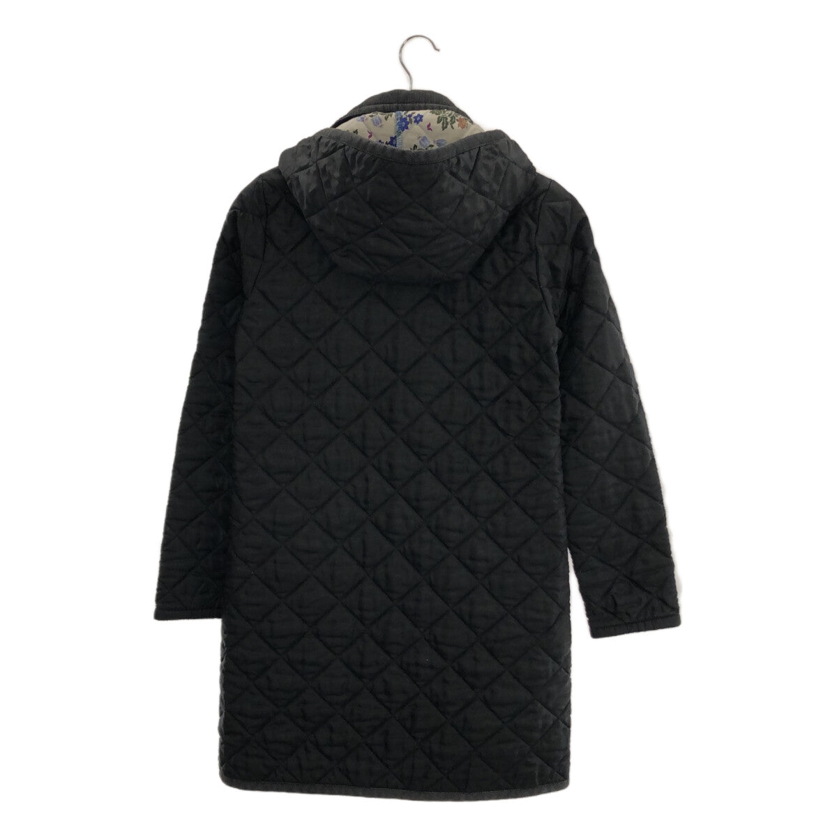 LAVENHAM / LAVENHAM | Liberty Fabric Hooded Quilted Coat | 36 | Black | Women's