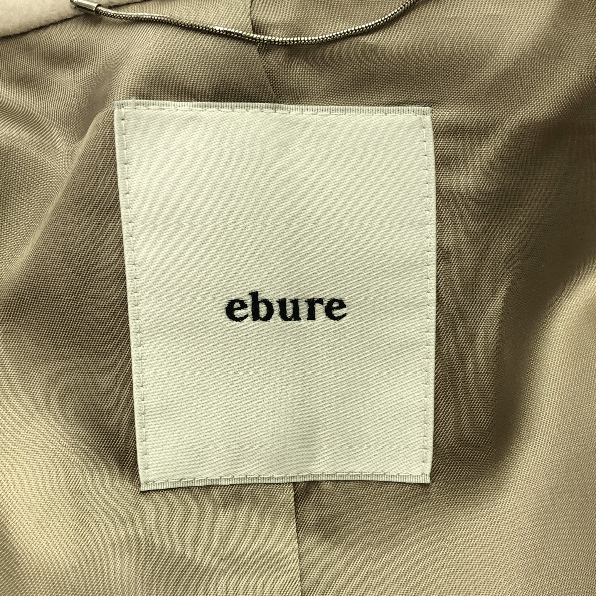 ebure / エブール | カシミヤ混 ロング チェスターコート | 38 | オフホワイト | レディース