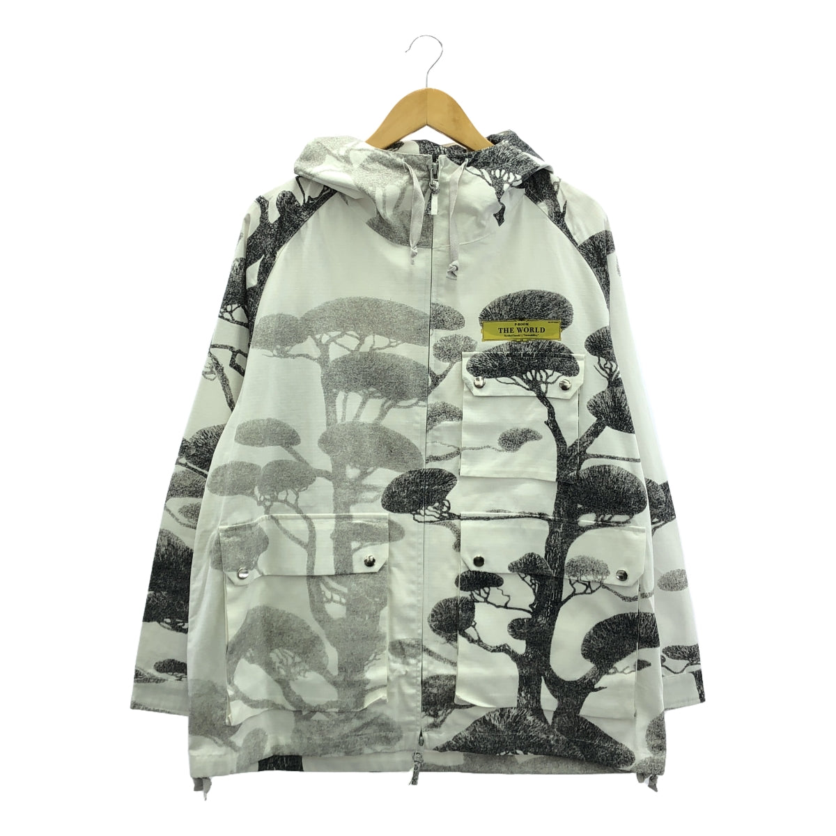 P-ROOM THE WORLD | All-over print ripstop mountain parka | M | Men's