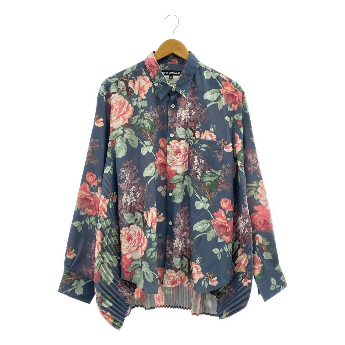 JUNYA WATANABE | 2024 秋冬 | 花卉印花大輪廓後背褶皺襯衫 | XS | 女款