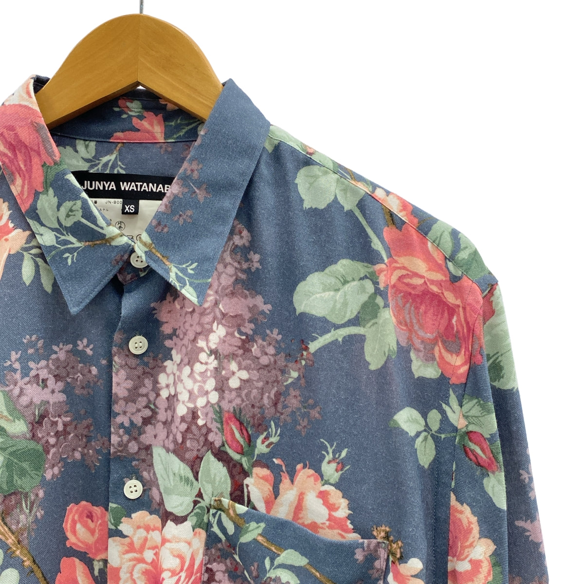 JUNYA WATANABE | 2024 秋冬 | 花卉印花大輪廓後背褶皺襯衫 | XS | 女款