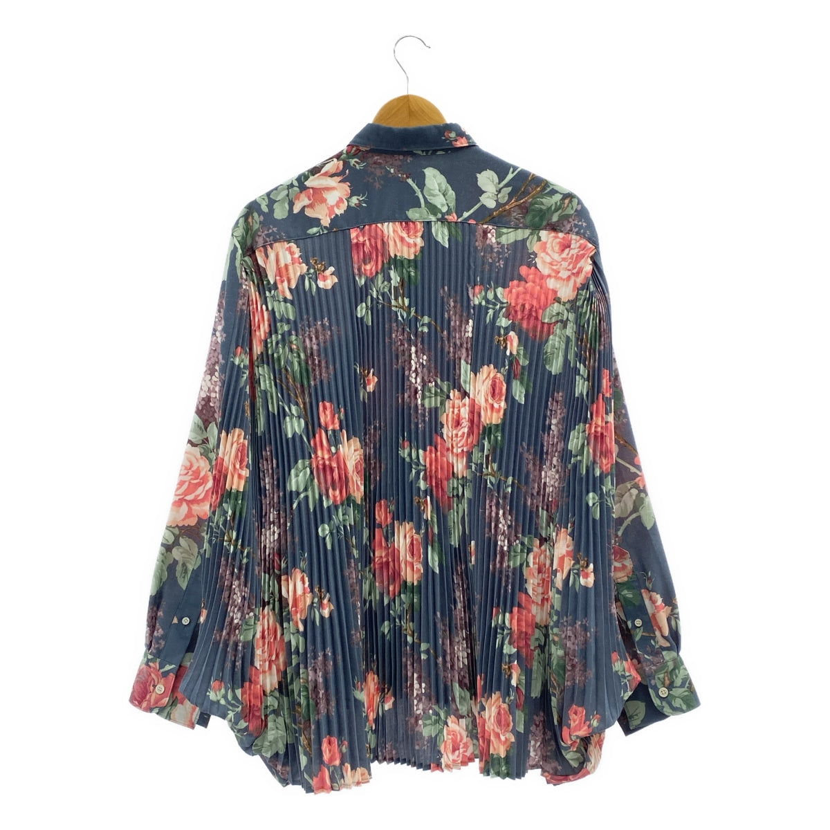 JUNYA WATANABE | 2024 秋冬 | 花卉印花大輪廓後背褶皺襯衫 | XS | 女款