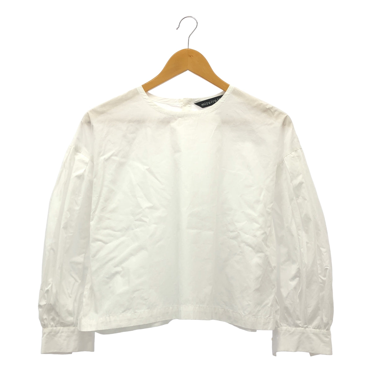 mizuiroind / 미즈이로 인도 | 코튼 개더 슬리브 풀오버 | 화이트 | 여성