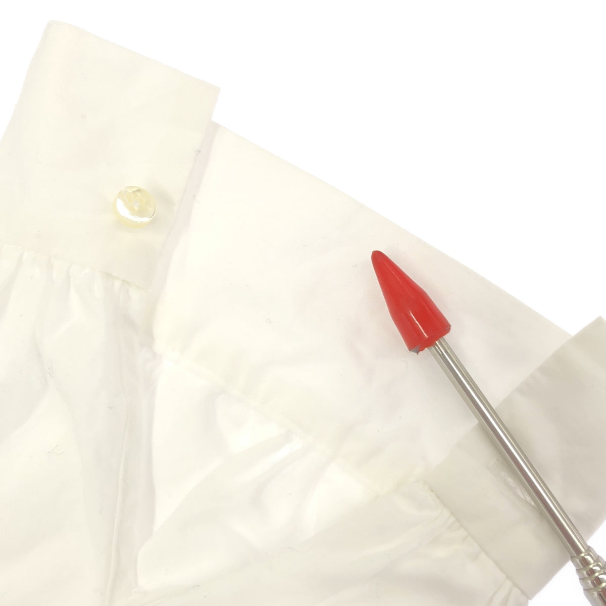 mizuiroind / 미즈이로 인도 | 코튼 개더 슬리브 풀오버 | 화이트 | 여성