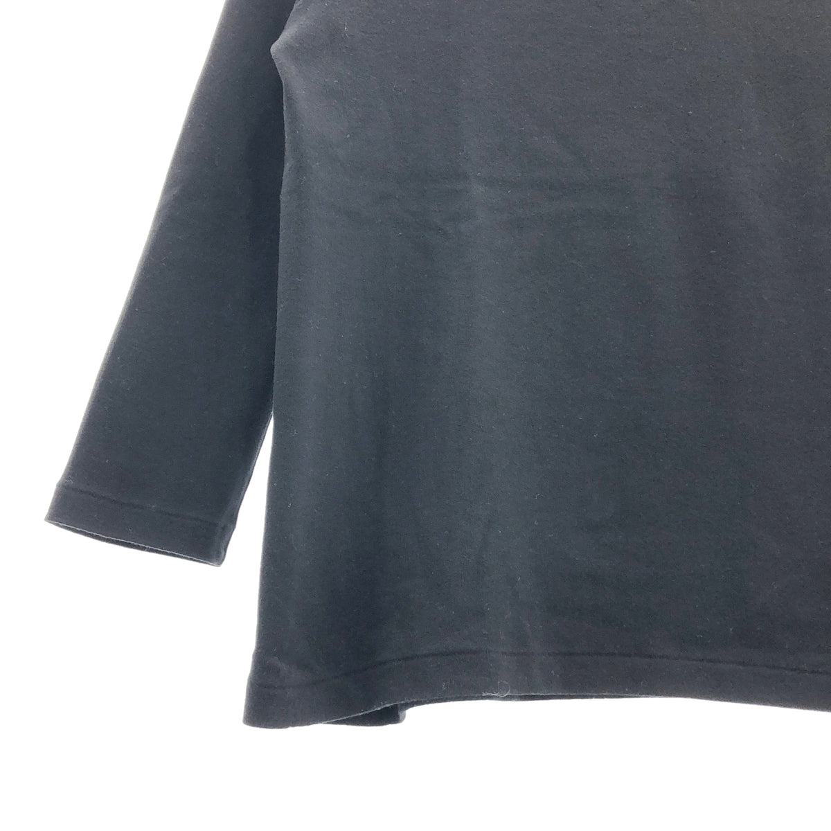 GALERIE VIE | 柔軟針織羅紋船領套頭衫 | 26碼 | 黑色 | 女款