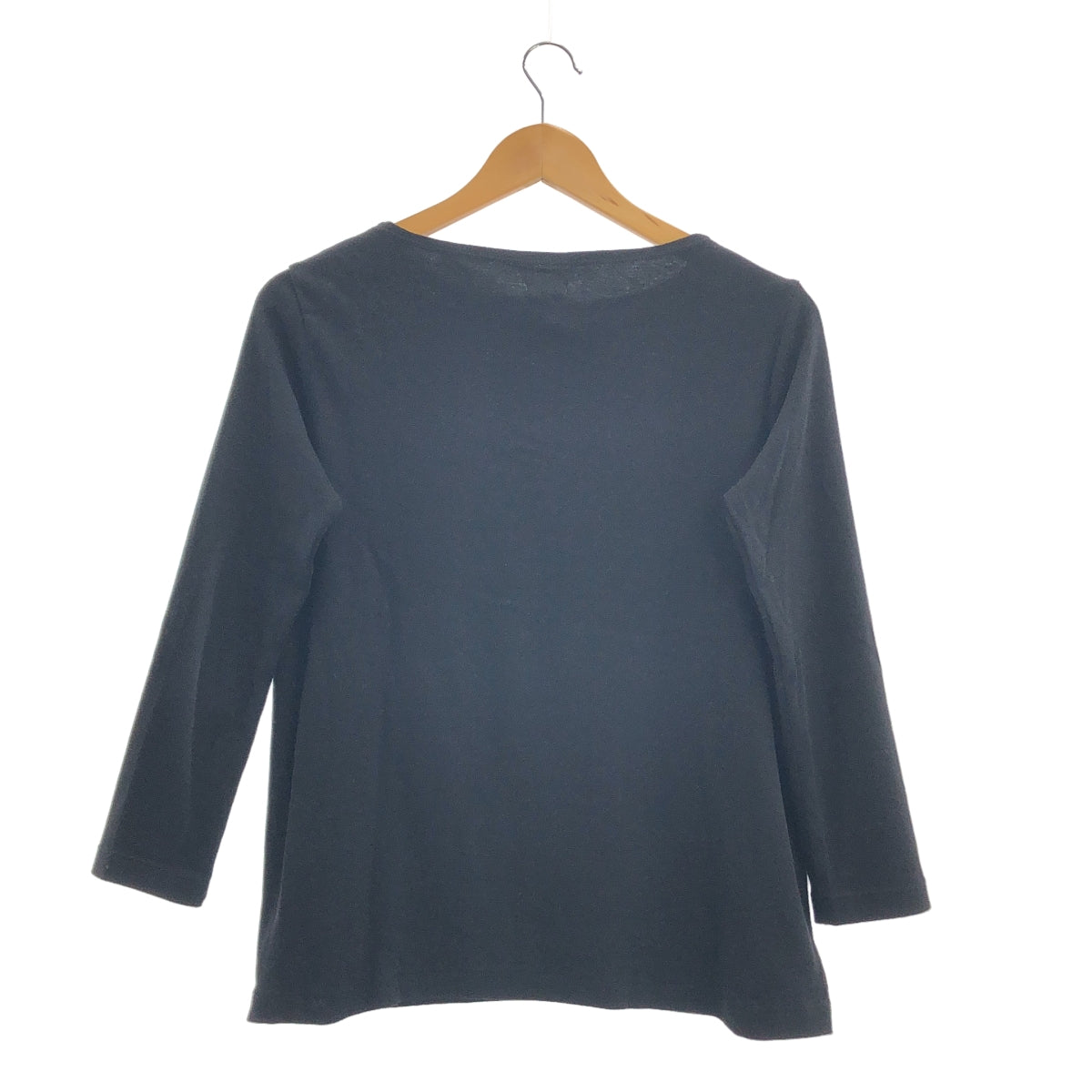 GALERIE VIE | 柔軟針織羅紋船領套頭衫 | 26碼 | 黑色 | 女款