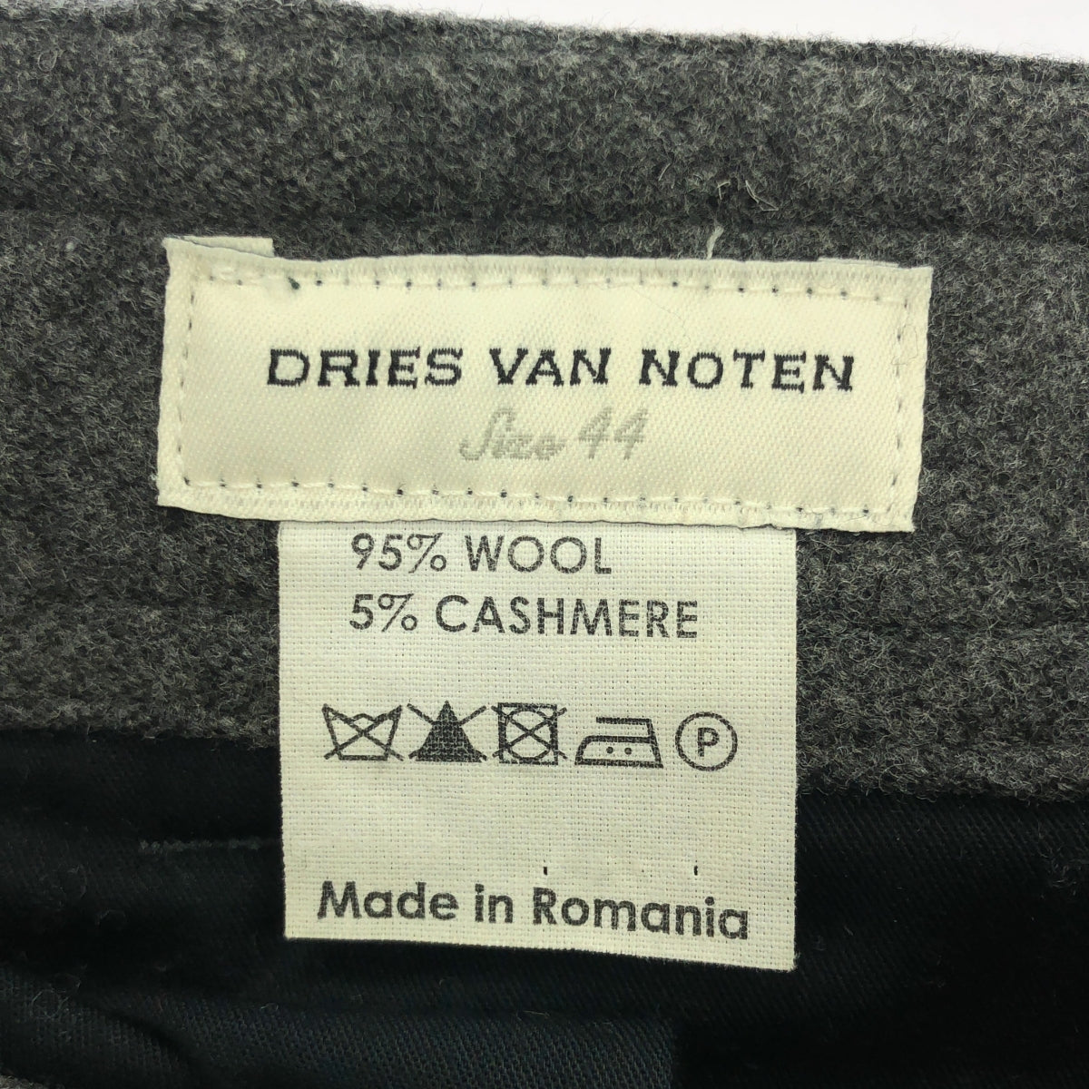 DRIES VAN NOTEN / ドリスヴァンノッテン | ウール カシミヤ スラックスパンツ | 44 | メンズ