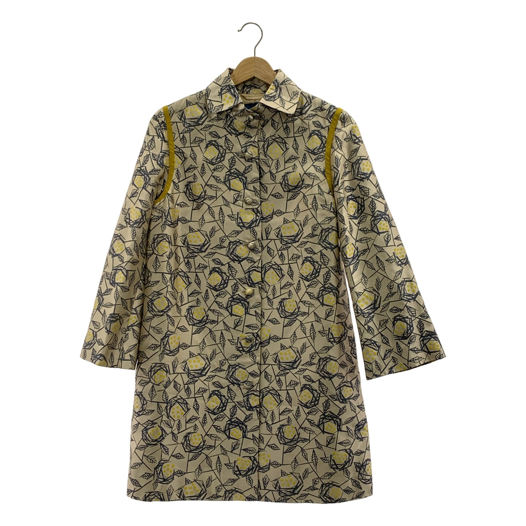 米娜·佩爾霍寧 / 米娜·佩爾霍寧 | 米娜·佩爾霍寧玫瑰飾/真絲滾邊風衣 |