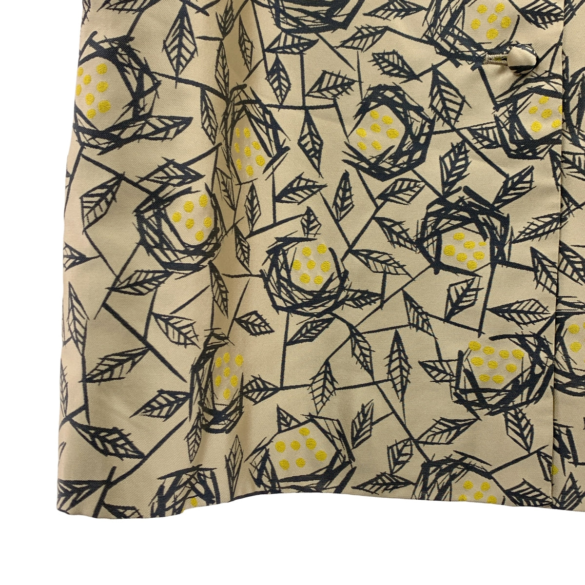 mina perhonen / ミナペルホネン | rosette / シルク パイピング ステンカラー コート |