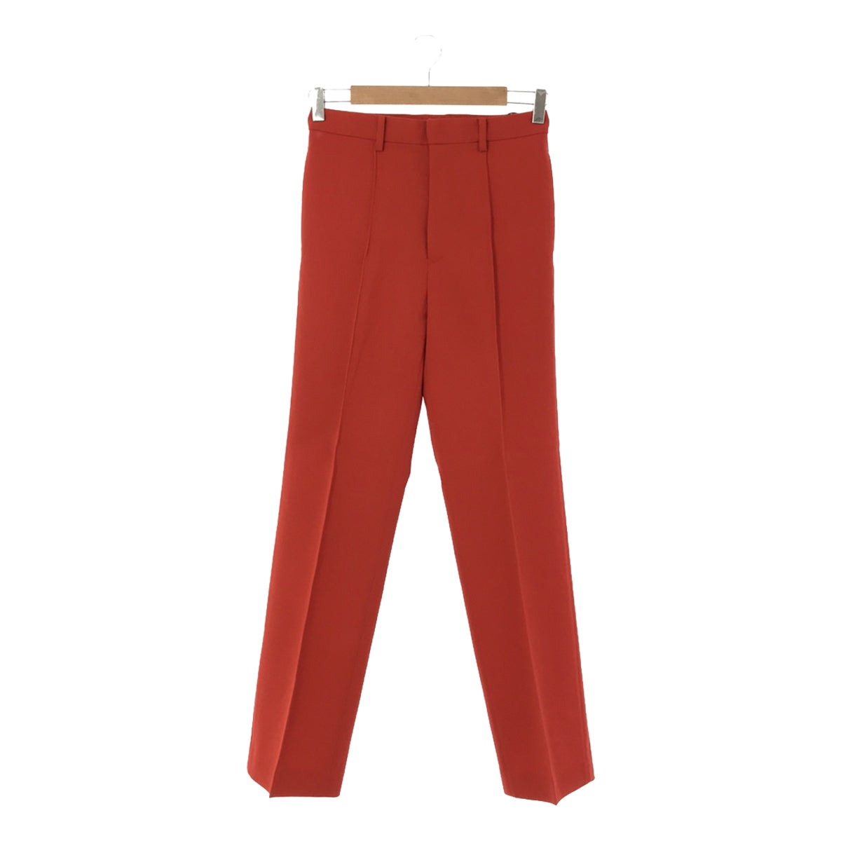 【신품】 AURALEE / 오라리 | 2023AW | TENSE WOOL DOUBLE CLOTH SLACKS / 텐스 울 더블 크로스 슬랙스 팬츠 | 0 | red orange | 여성