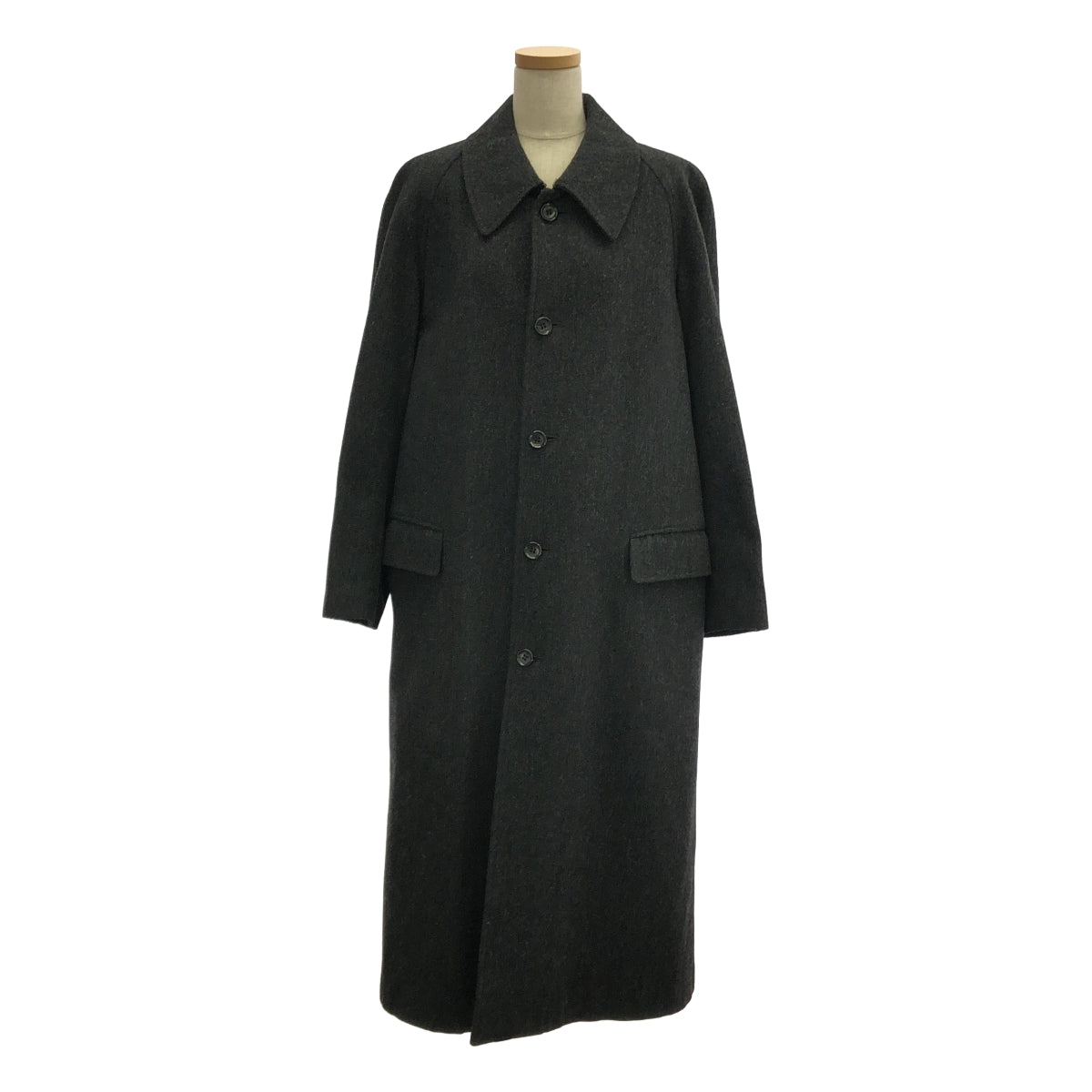 JUNYA WATANABE COMME des GARCONS / 渡邊淳也 |公元 1998 年 |羊毛尼龍條紋襯裡花呢立領大衣 | F |女性的