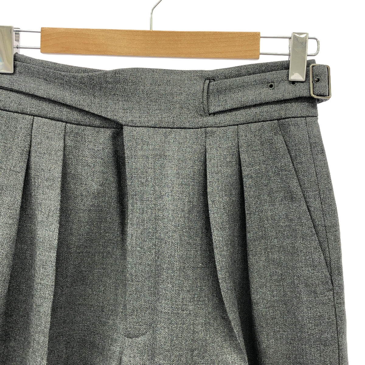 [狀況良好] AP STUDIO | 2023秋冬 |乾羊毛廓爾喀圖案 |全襯裡 |尺寸 38 |灰色 |女性的