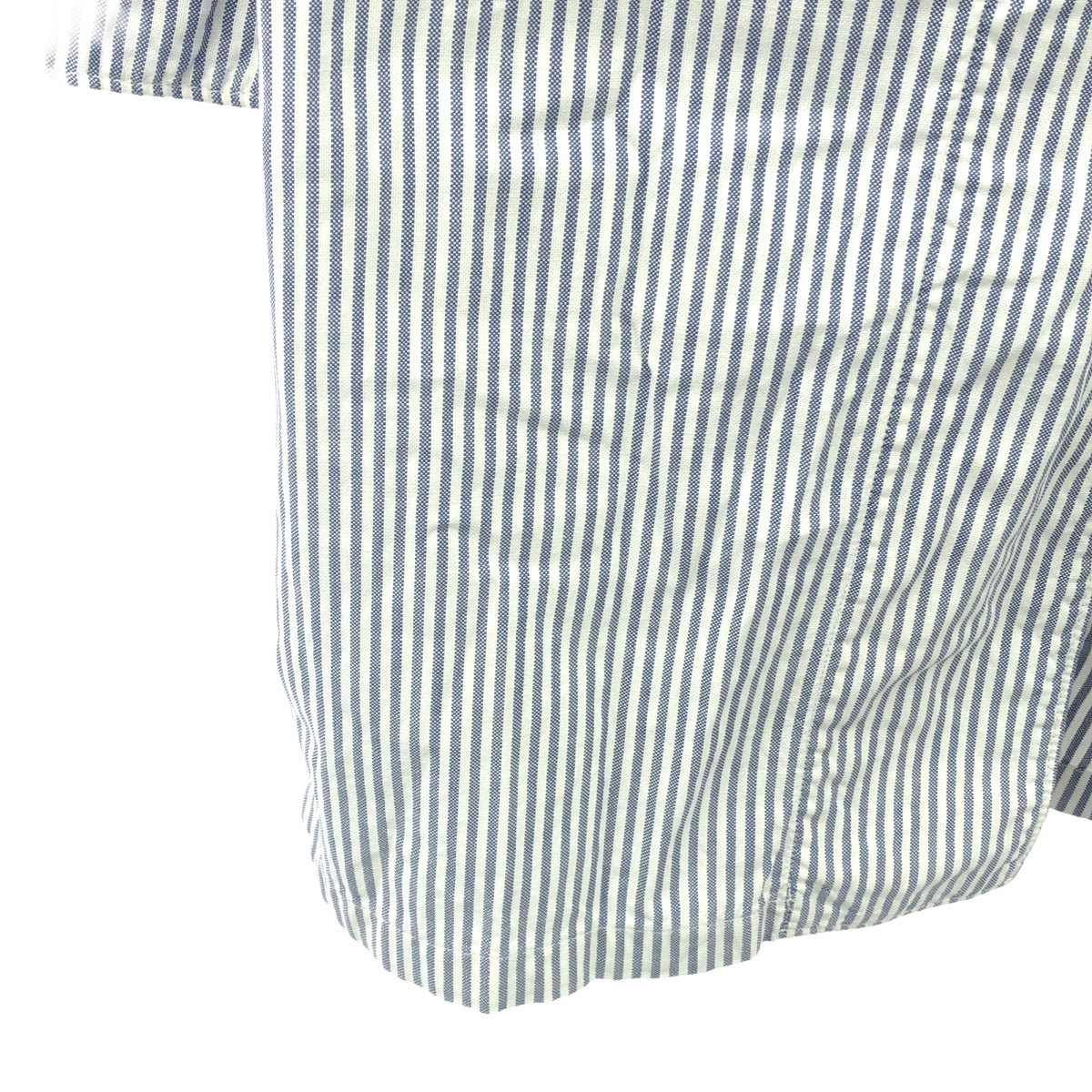 45r / フォーティファイブアール | コットン ストライプ ステンカラーコート | 1 | ブルー/ホワイト | レディース