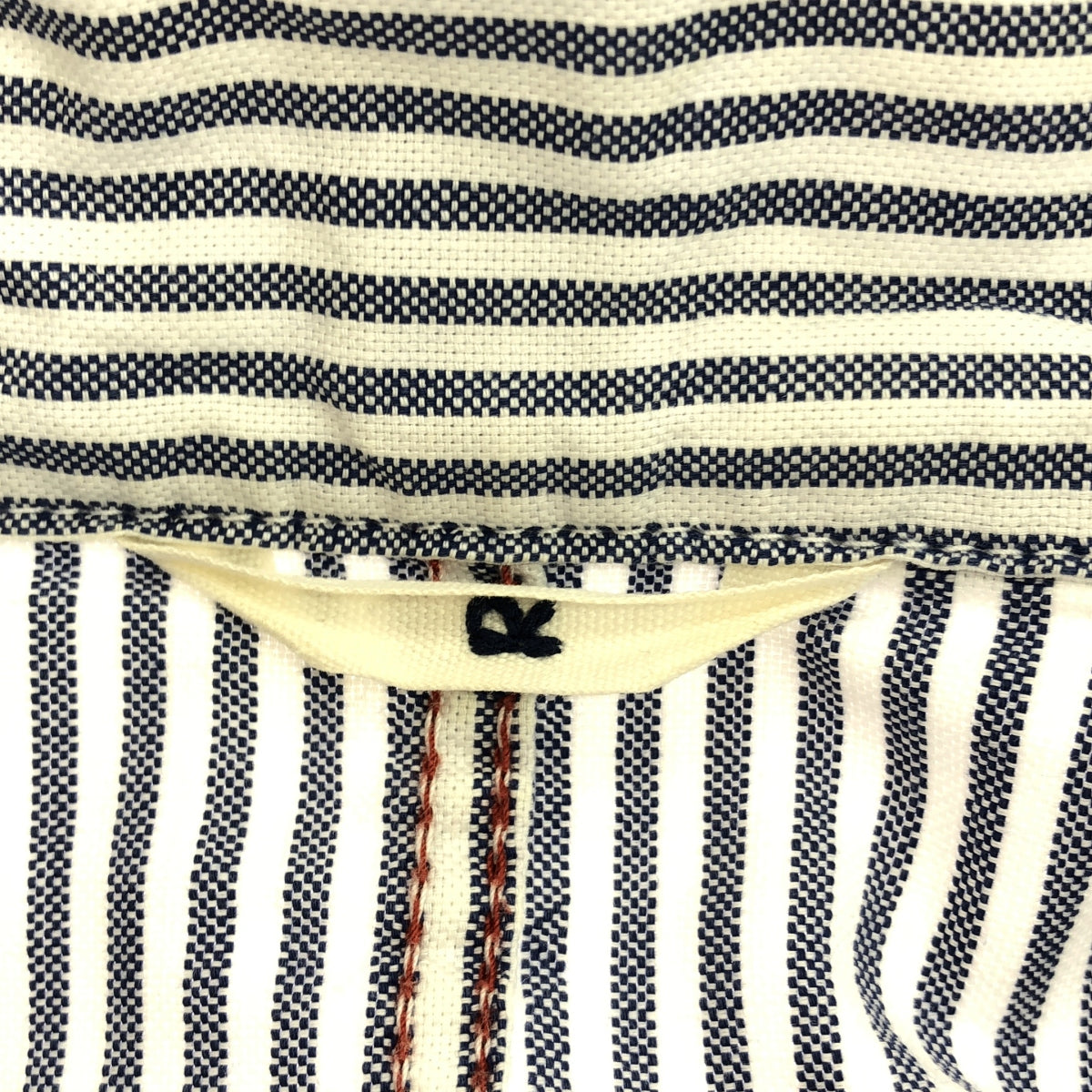 45r / フォーティファイブアール | コットン ストライプ ステンカラーコート | 1 | ブルー/ホワイト | レディース