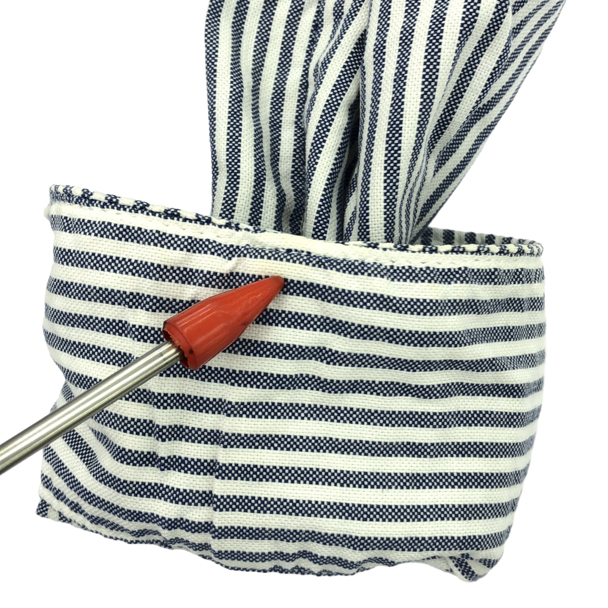 45r / 四十五 R |棉質條紋 Balmac 大衣 | 1 |藍色/白色|女性的