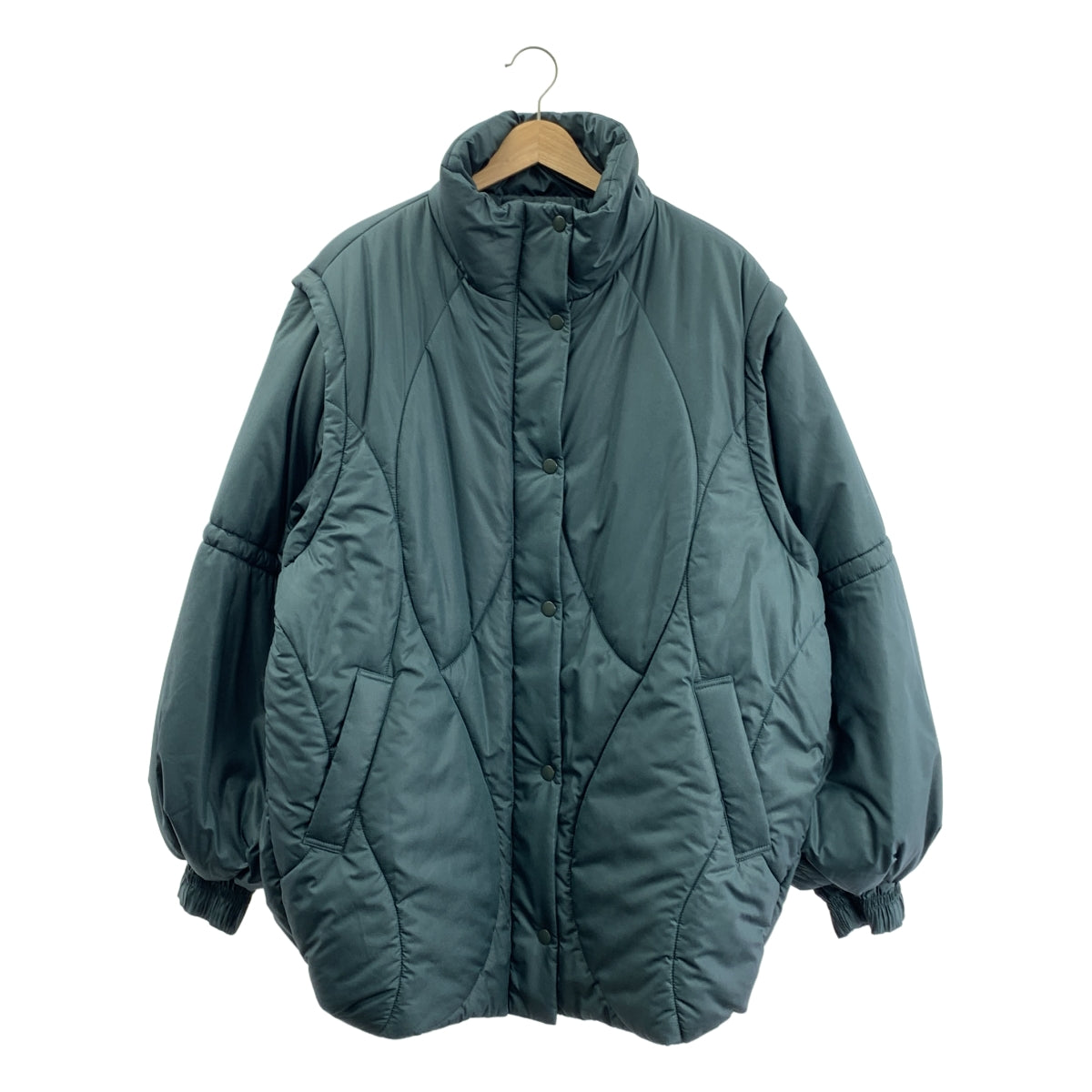 AMERI / アメリ | 2WAY WAVE STITCH PADDED JACKET ダウン ジャケット | S | レディース