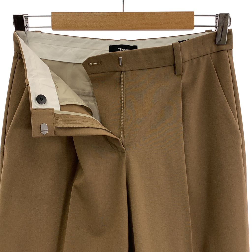 【成色極佳】Theory | 可追溯羊毛長褲 | 2碼 | 棕色 | 女款