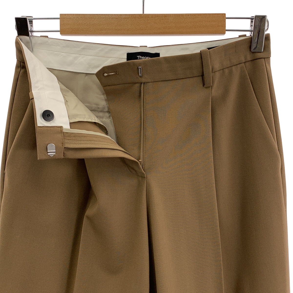 【美品】  theory / セオリー | TRACEABLE WOOL パンツ | 2 | ブラウン | レディース