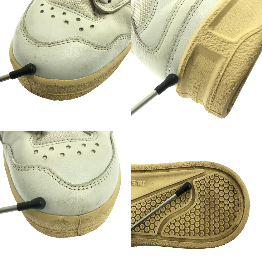 JIL SANDER / 질 썬더 | BASKET LO 가죽 로고 로우 컷 스니커즈 | 39 | 화이트 | 여성