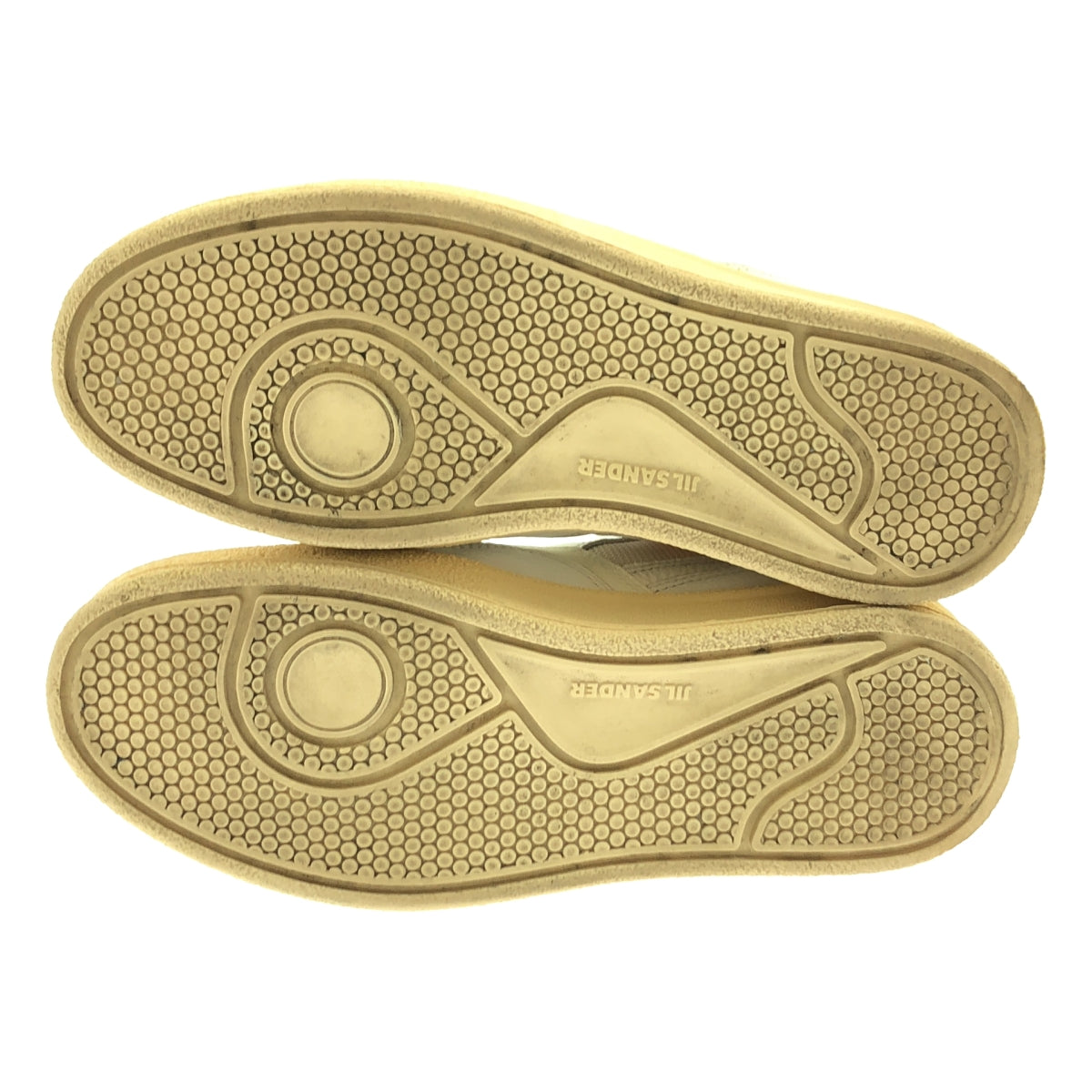 JIL SANDER / 질 썬더 | BASKET LO 가죽 로고 로우 컷 스니커즈 | 39 | 화이트 | 여성