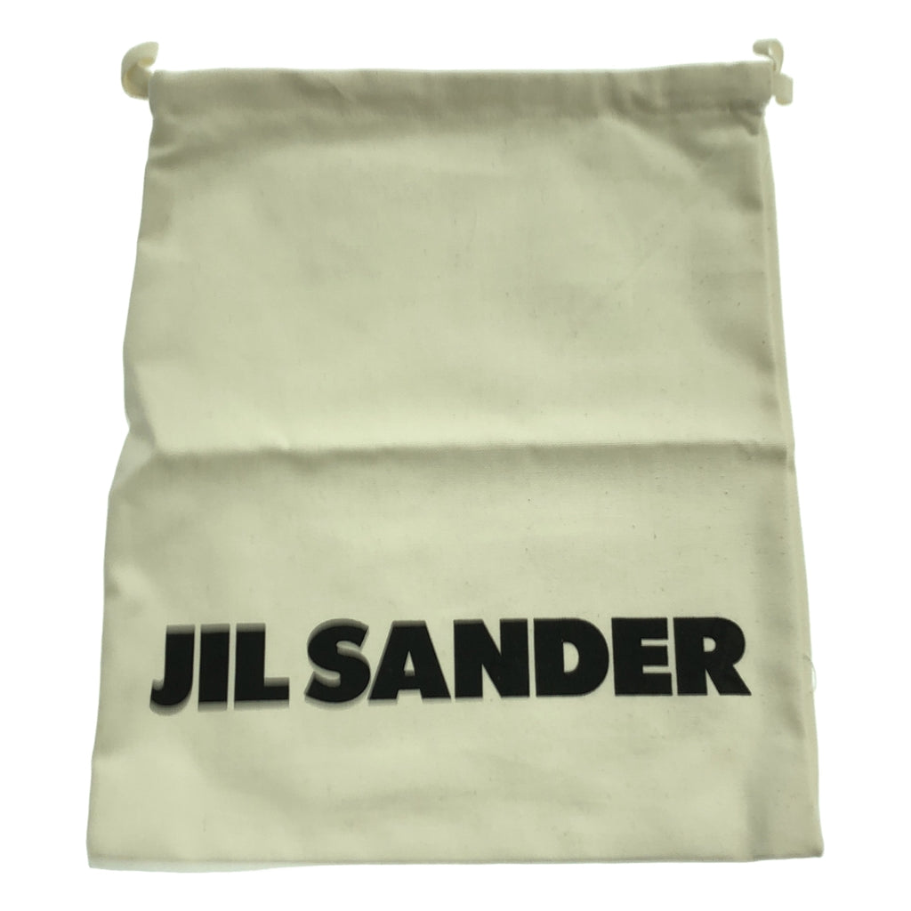 JIL SANDER / 질 썬더 | BASKET LO 가죽 로고 로우 컷 스니커즈 | 39 | 화이트 | 여성