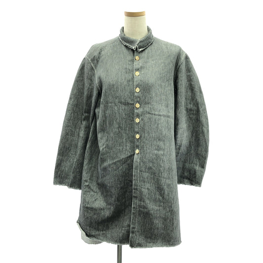 【美品】  ISABELLA STEFANELLI / イザベラステファネリ | Vivian denim coat デニムコート | グレー | レディース