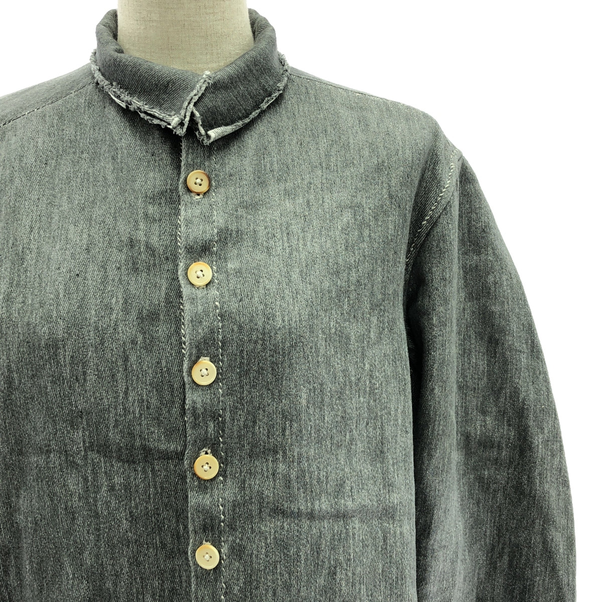 【美品】  ISABELLA STEFANELLI / イザベラステファネリ | Vivian denim coat デニムコート | グレー | レディース