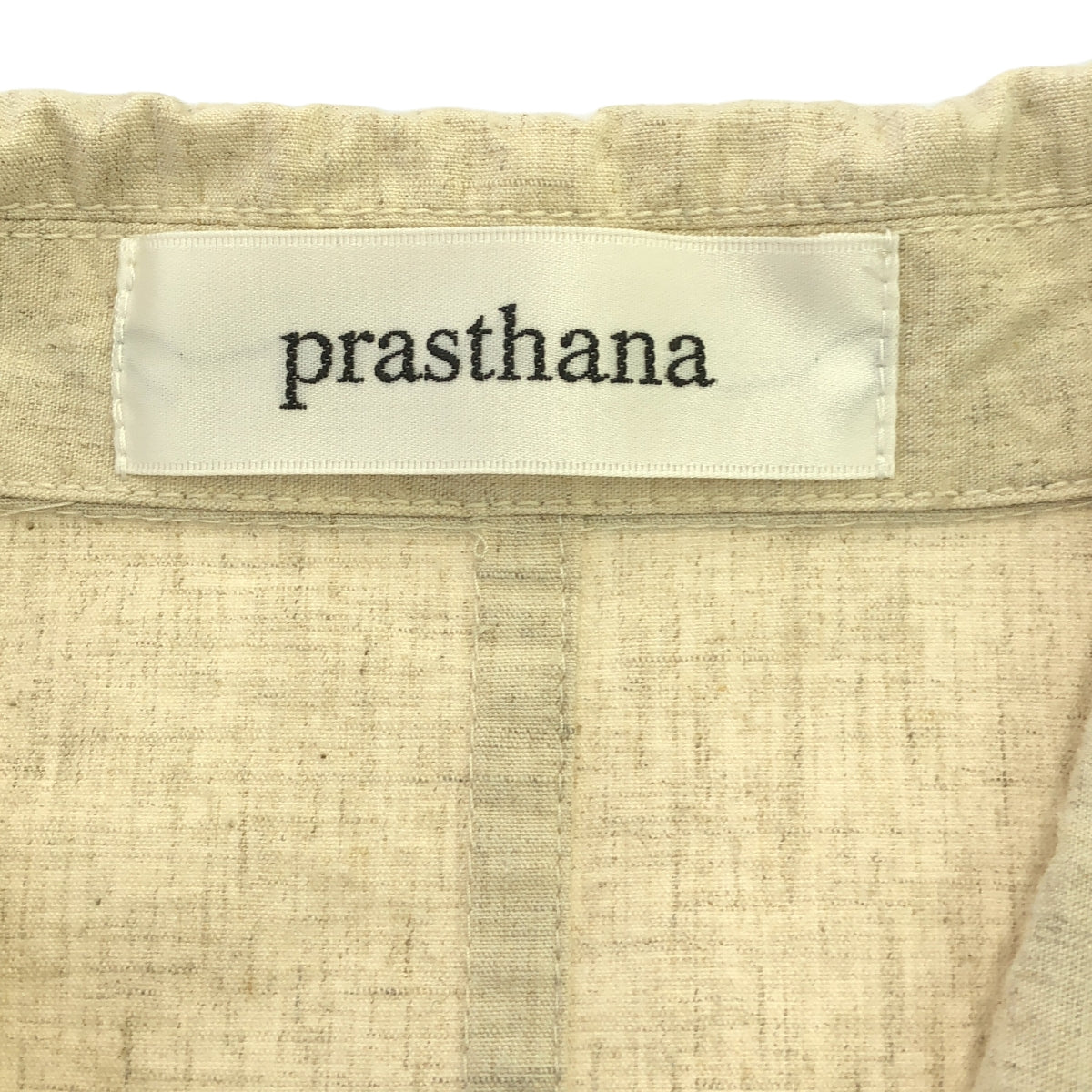 [新] prasthana / Prasthana | C/L 工作室外套 | M |米色 |男士