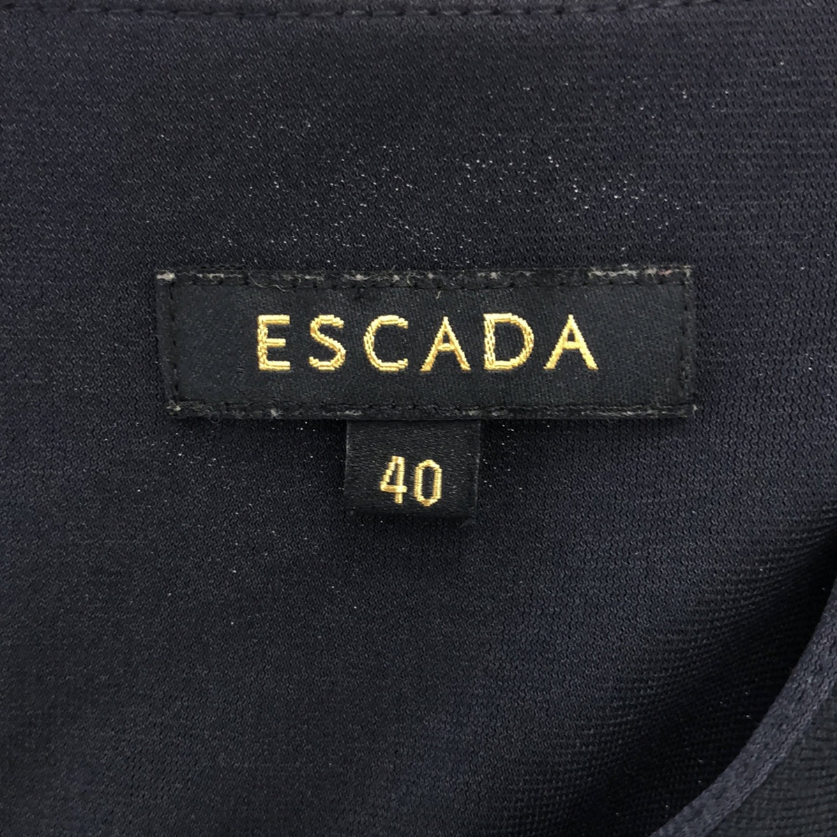 ESCADA / エスカーダ | アシンメトリー ショートスリーブワンピース | 40 | ネイビー | レディース